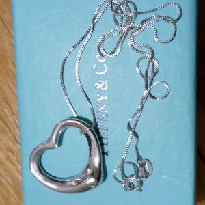 Tiffany Elsa Peretti Large Heart Necklace